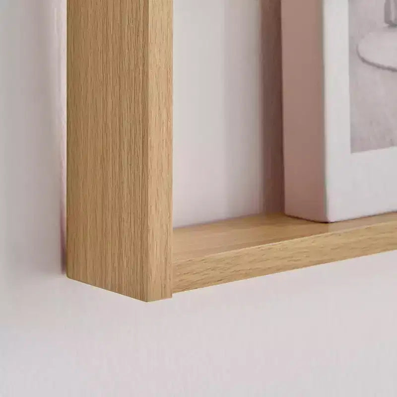 Étagère murale à 2 niveaux pour enfants en hêtre, 69,85 x 53,98 cm