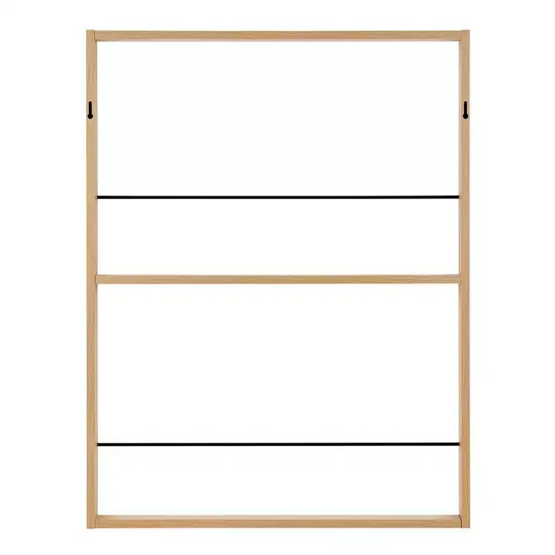 Étagère murale à 2 niveaux pour enfants en hêtre, 69,85 x 53,98 cm