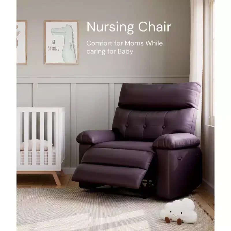 Fauteuil inclinable surdimensionné - Grand fauteuil inclinable manuel en similicuir PU pour adultes, fauteuil de relaxation au confort exceptionnel