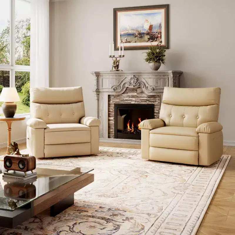 Fauteuil inclinable surdimensionné - Grand fauteuil inclinable manuel en similicuir PU pour adultes, fauteuil de relaxation au confort exceptionnel