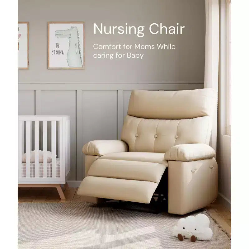 Fauteuil inclinable surdimensionné - Grand fauteuil inclinable manuel en similicuir PU pour adultes, fauteuil de relaxation au confort exceptionnel