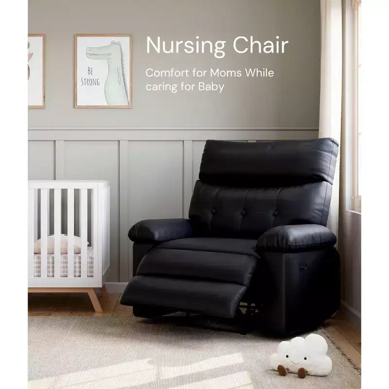 Fauteuil inclinable surdimensionné - Grand fauteuil inclinable manuel en similicuir PU pour adultes, fauteuil de relaxation au confort exceptionnel