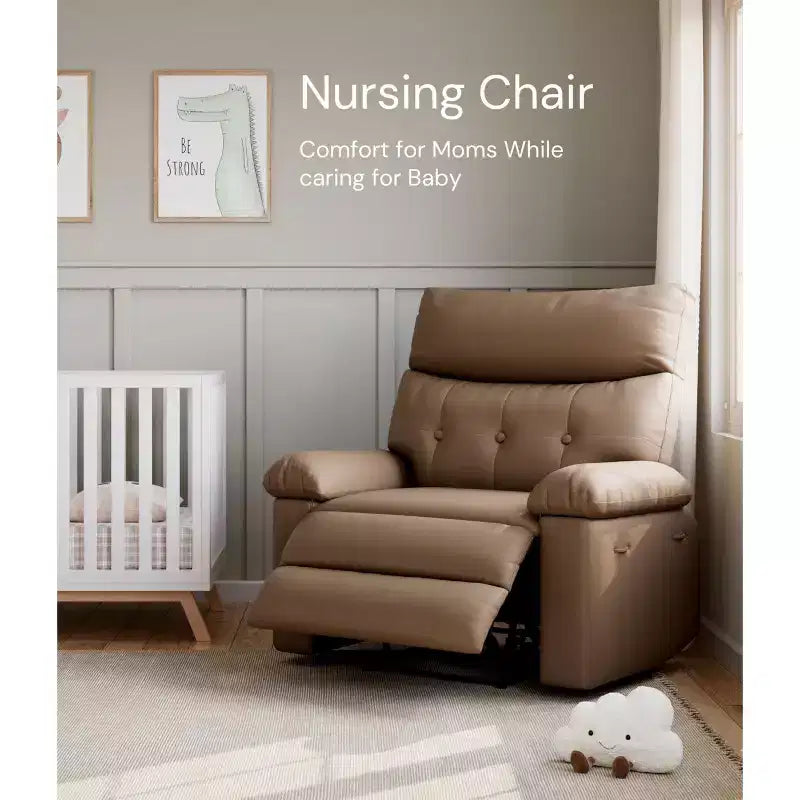 Fauteuil inclinable surdimensionné - Grand fauteuil inclinable manuel en similicuir PU pour adultes, fauteuil de relaxation au confort exceptionnel