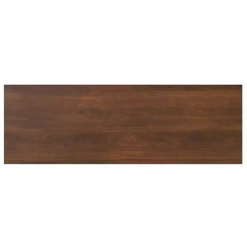 Bureau de style Mid-Century en bois massif avec tiroirs, placage noyer