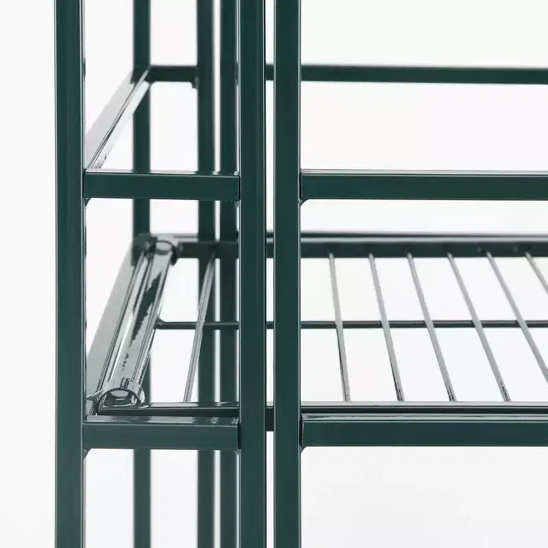 Étagère métallique pliable large à 3 niveaux de 32,5 po, vert forêt