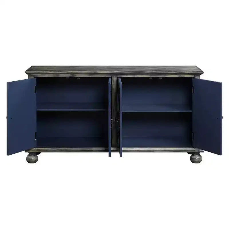Meuble de rangement décoratif, gris rustique