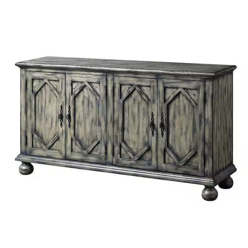 Meuble de rangement décoratif, gris rustique
