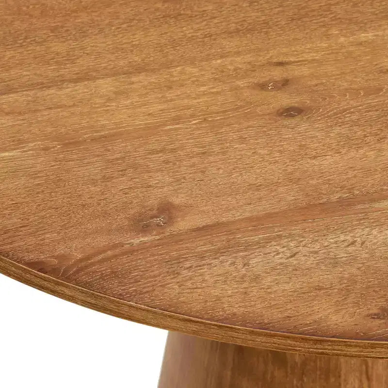 Table à manger ronde sur pied 59 po moderne