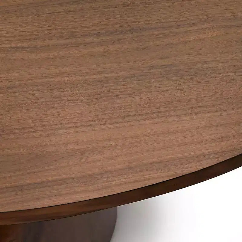 Table à manger ronde sur pied 59 po moderne
