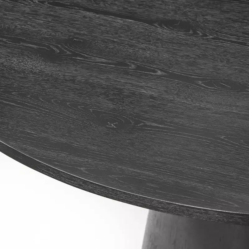 Table à manger ronde sur pied 59 po moderne