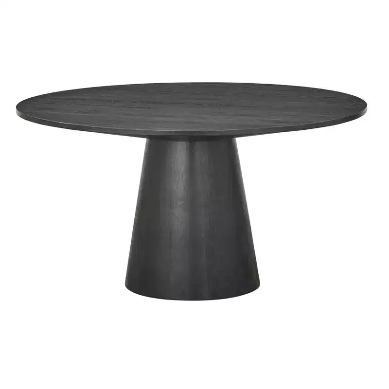 Table à manger ronde sur pied 59 po moderne