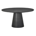 Table à manger ronde sur pied 59 po moderne