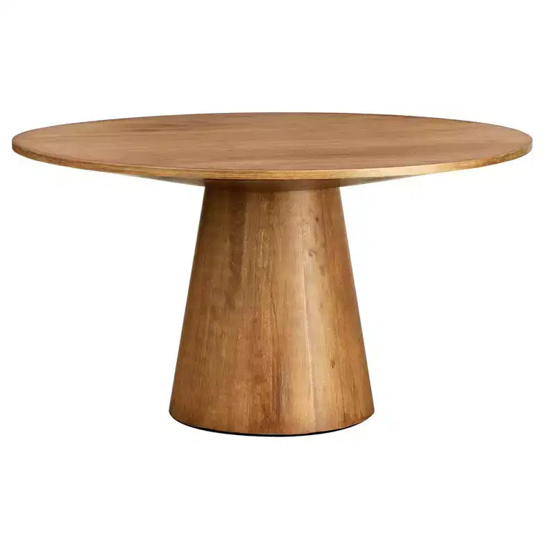 Table à manger ronde sur pied 59 po moderne