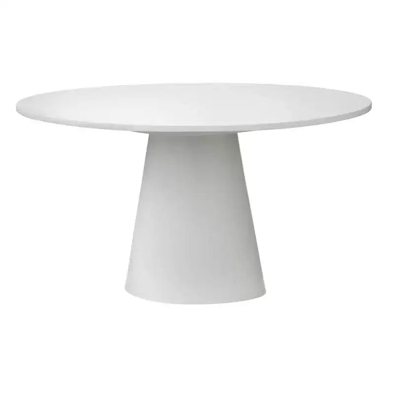 Table à manger ronde sur pied 59 po moderne