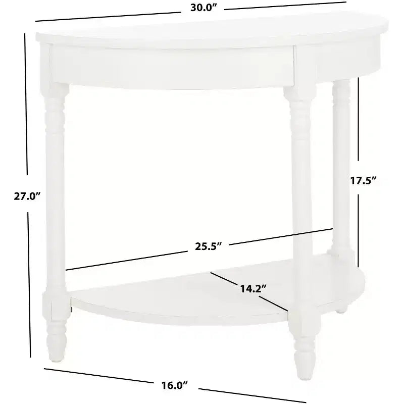 Console demi-lune de style géorgien