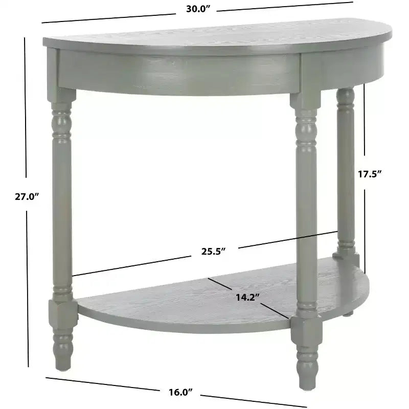 Console demi-lune de style géorgien