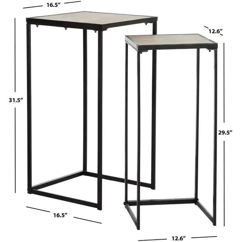 Table d'appoint contemporaine, Marron clair