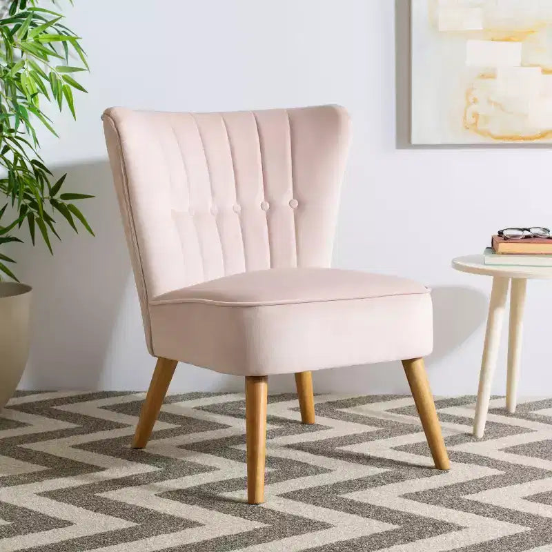 Fauteuil d'appoint du milieu du siècle, bleu ardoise et naturel
