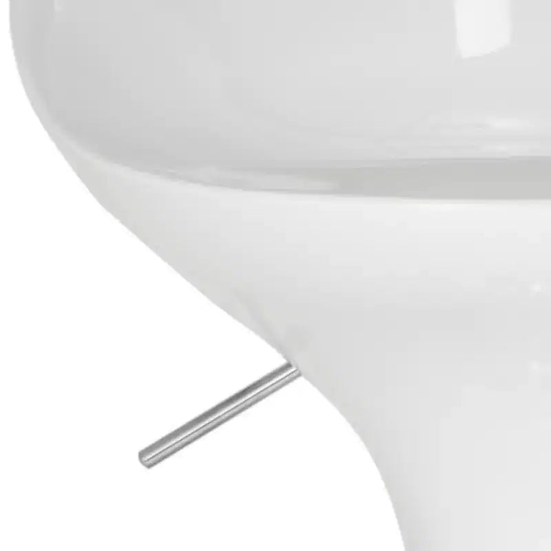 Tabouret de bar pivotant, blanc
