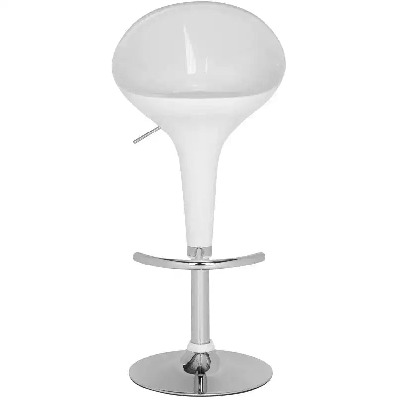 Tabouret de bar pivotant, blanc