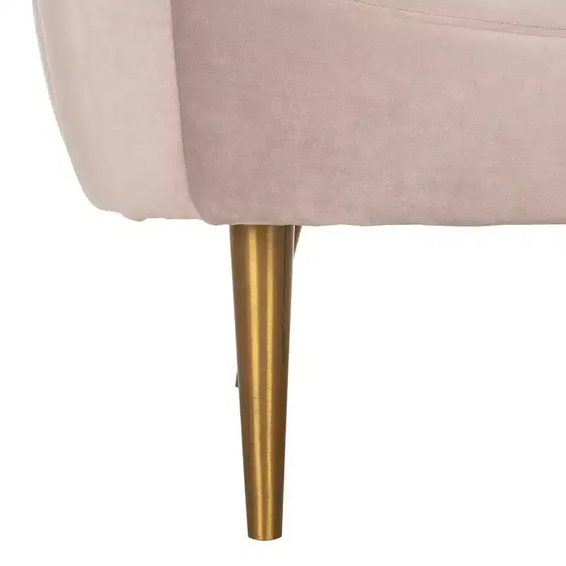 Fauteuil baignoire capitonné à fines rayures