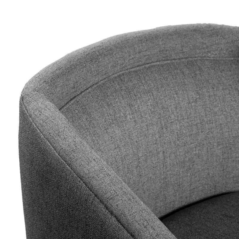 Fauteuil d'appoint commercial Club avec base pivotante à 360 degrés en métal et accoudoirs inclinés