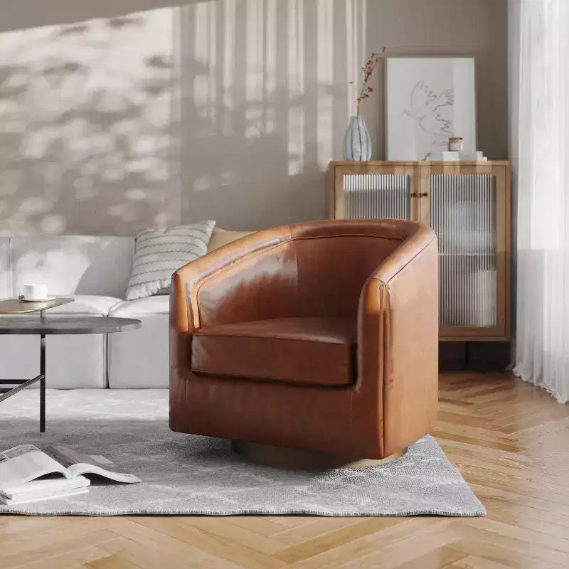 Fauteuil d'appoint commercial Club avec base pivotante à 360 degrés en métal et accoudoirs inclinés