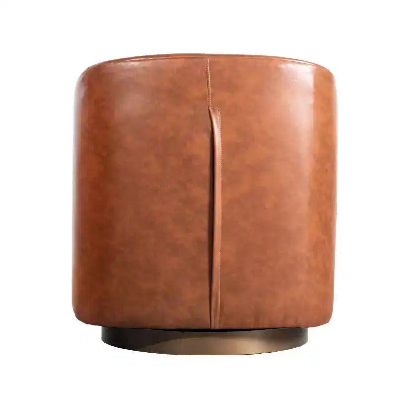 Fauteuil d'appoint commercial Club avec base pivotante à 360 degrés en métal et accoudoirs inclinés
