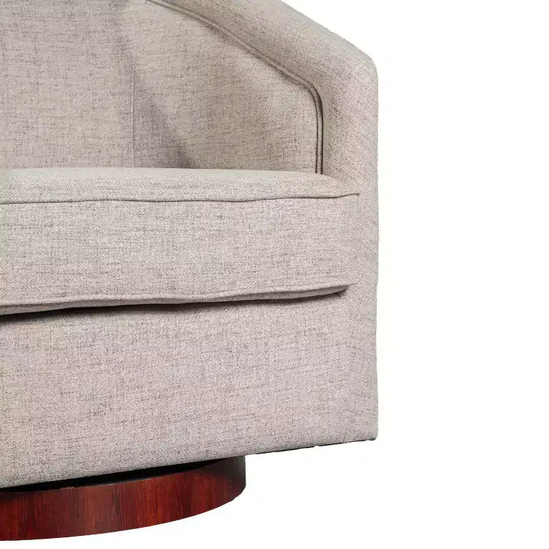 Fauteuil d'appoint commercial Club avec base pivotante à 360 degrés en métal et accoudoirs inclinés