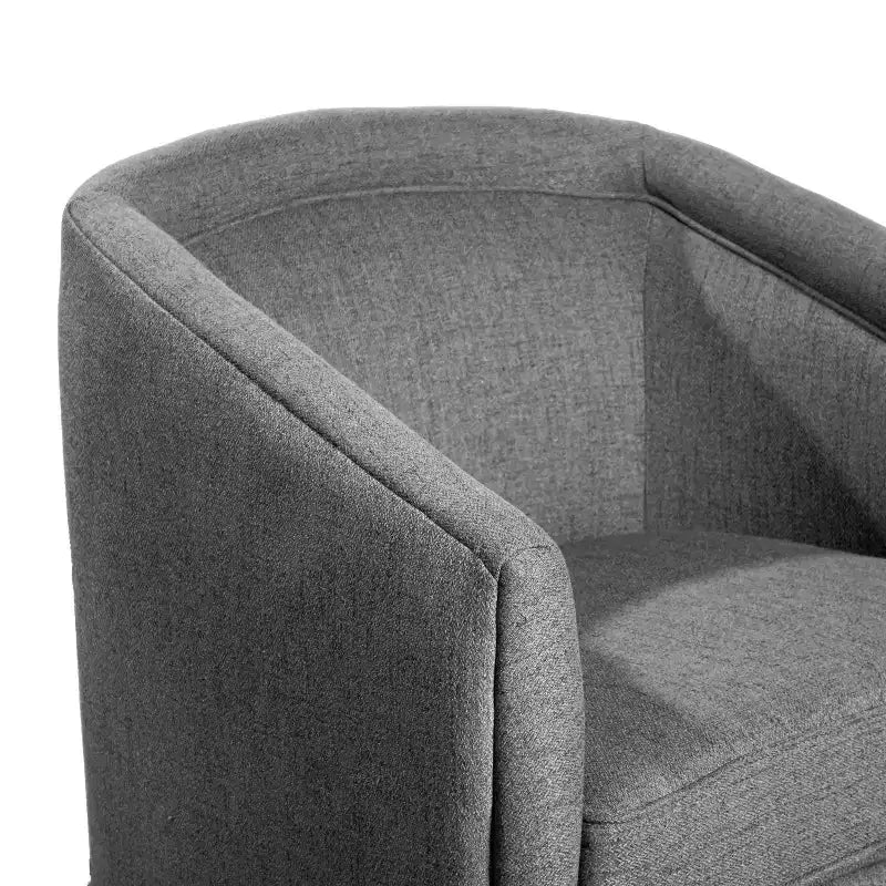 Fauteuil d'appoint commercial Club avec base pivotante à 360 degrés en métal et accoudoirs inclinés
