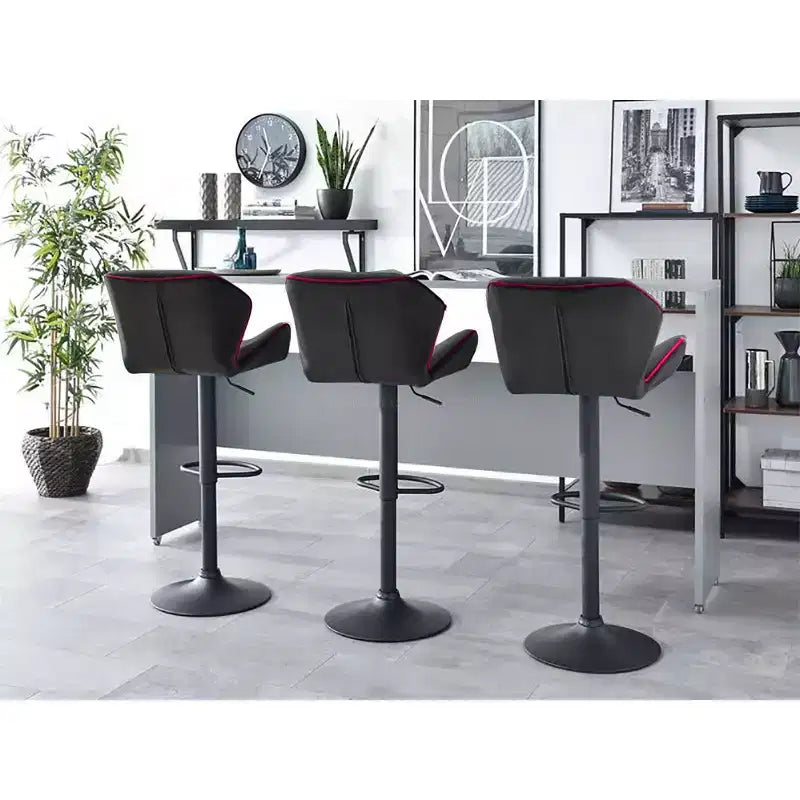 Tabouret de bar contemporain réglable avec rotation à 360°