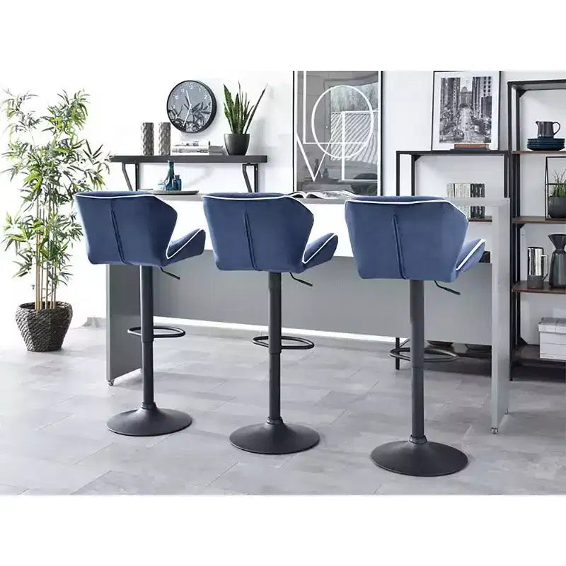 Tabouret de bar contemporain réglable avec rotation à 360°
