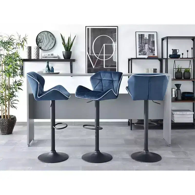 Tabouret de bar contemporain réglable avec rotation à 360°