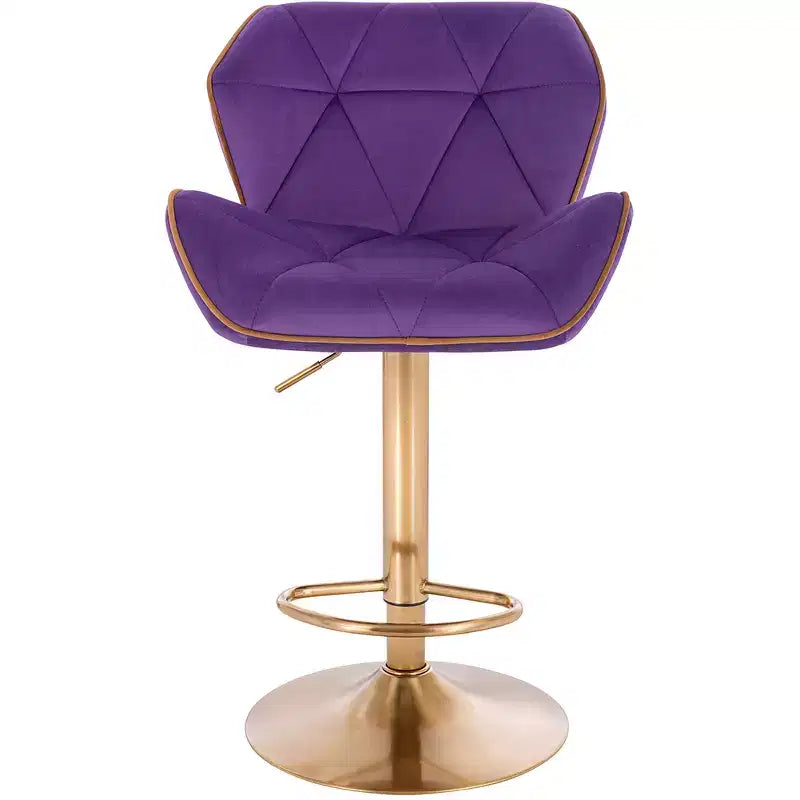 Tabouret de bar contemporain réglable avec rotation à 360°