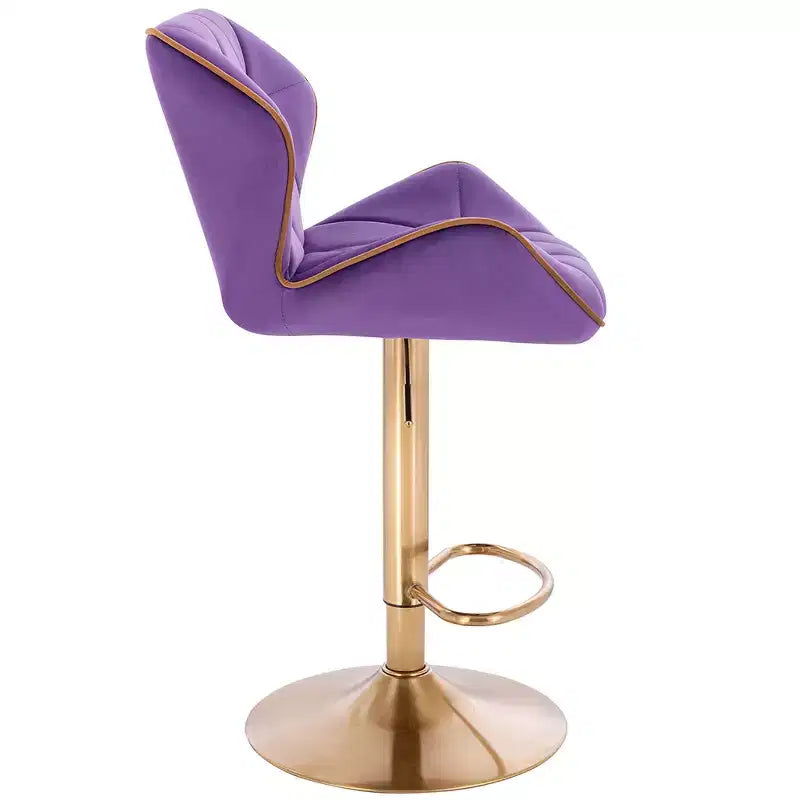 Tabouret de bar contemporain réglable avec rotation à 360°