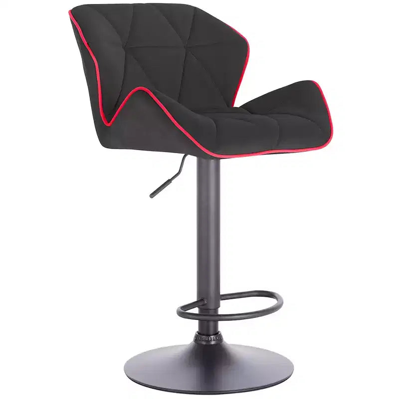 Tabouret de bar contemporain réglable avec rotation à 360°