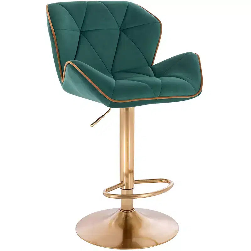 Tabouret de bar contemporain réglable avec rotation à 360°