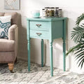 Table d'appoint de style champêtre français avec tiroir