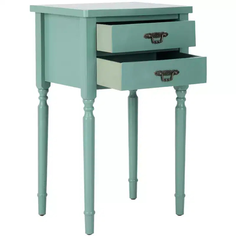 Table d'appoint de style champêtre français avec tiroir