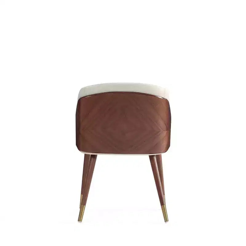 Lot de 2 chaises de salle à manger modernes rembourrées en similicuir
