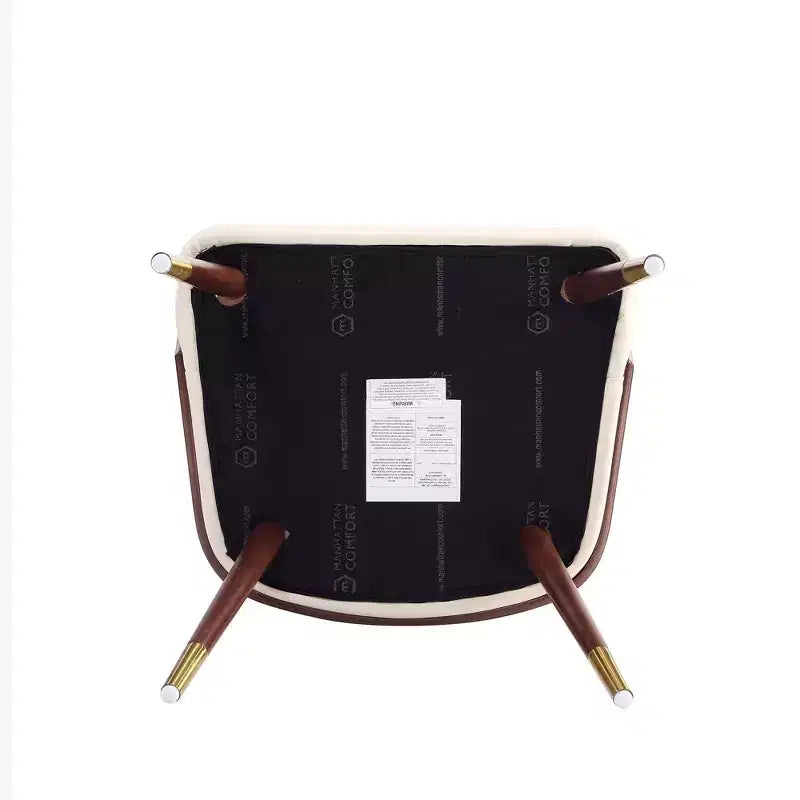 Lot de 2 chaises de salle à manger modernes rembourrées en similicuir