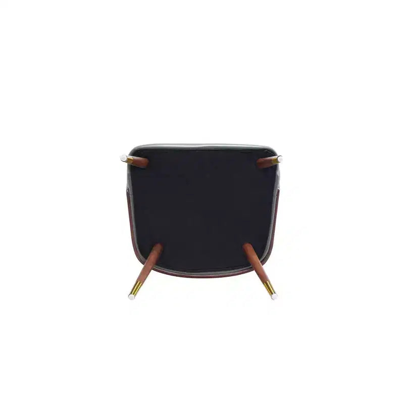 Lot de 2 chaises de salle à manger modernes rembourrées en similicuir