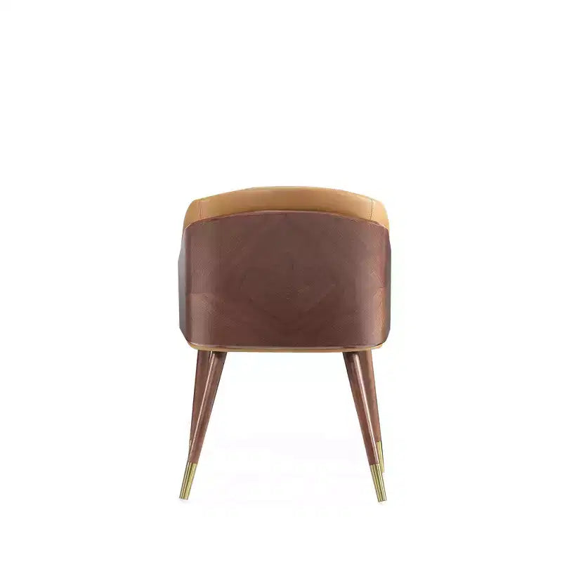 Lot de 2 chaises de salle à manger modernes rembourrées en similicuir