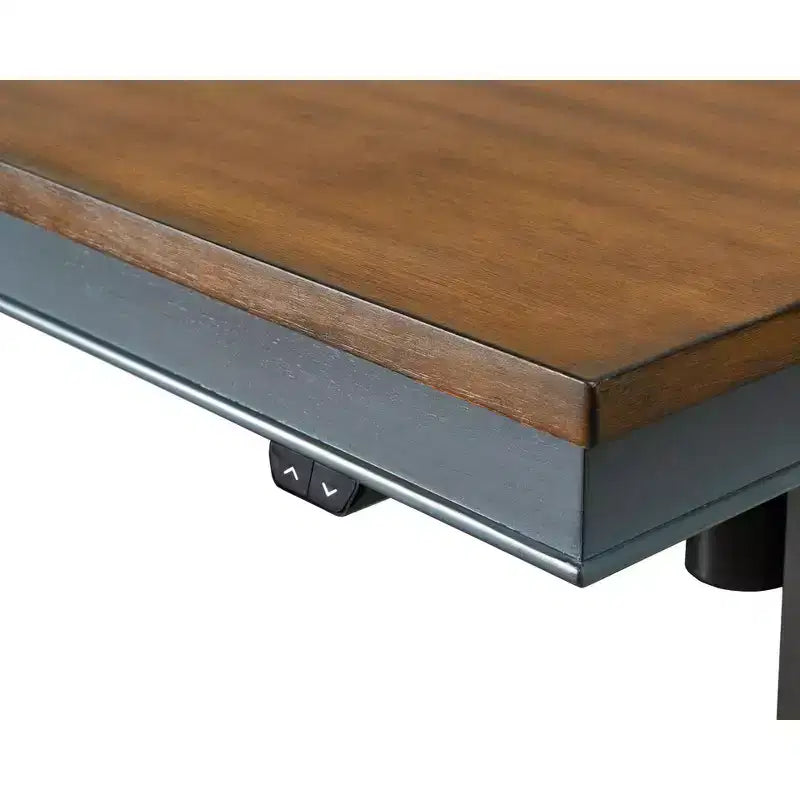 Bureau assis-debout électrique réglable de style fermier