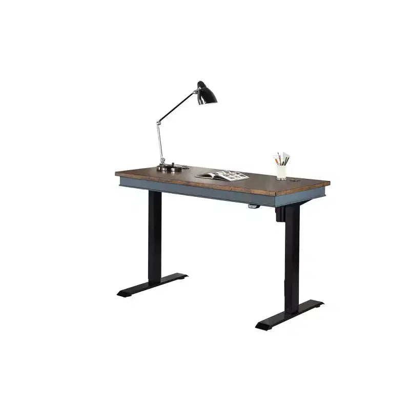 Bureau assis-debout électrique réglable de style fermier