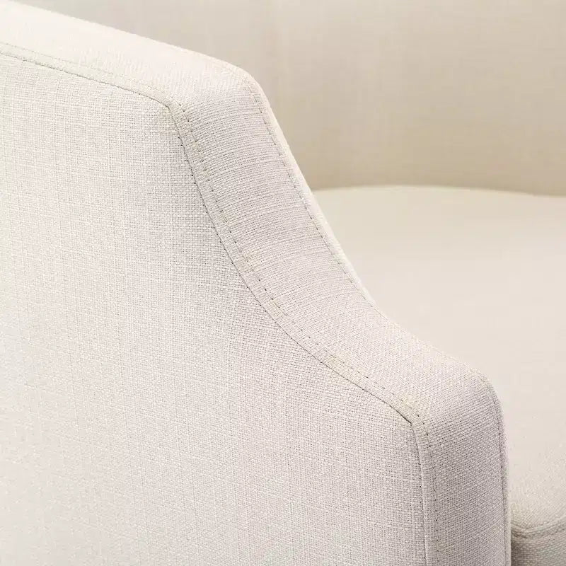 Fauteuil crapaud pivotant et inclinable, rembourré