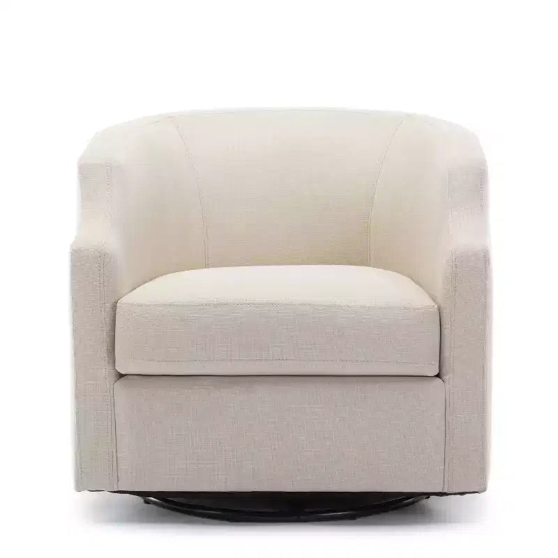 Fauteuil crapaud pivotant et inclinable, rembourré