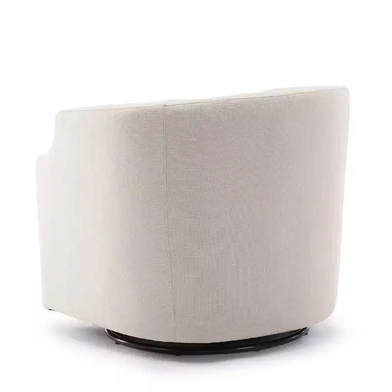 Fauteuil crapaud pivotant et inclinable, rembourré