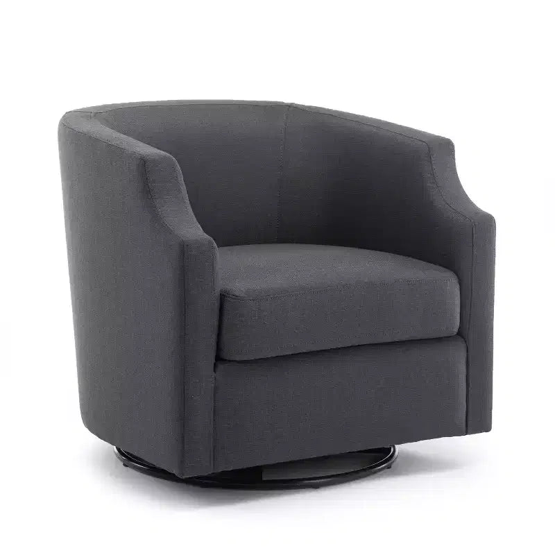 Fauteuil crapaud pivotant et inclinable, rembourré