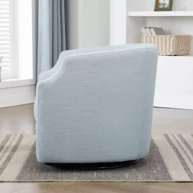Fauteuil crapaud pivotant et inclinable, rembourré
